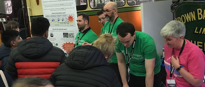 Chemokine Research Group researchers engaging with the public at their Explorathon 2019 stand